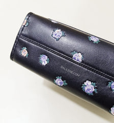 Coach 76124 Parker 18 With Vintage Rosebud Print Black Multi