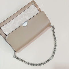 Coach 87898 Colorblock Signature Dreamer Crossbody Sand Taupe