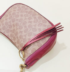 Coach 88768  Sutton Crossbody Tan Deep Red Multi