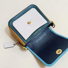 Coach 89126 Rambler Colorblok 16 Light Saddle Pine Green