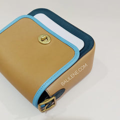 Coach 89126 Rambler Colorblok 16 Light Saddle Pine Green