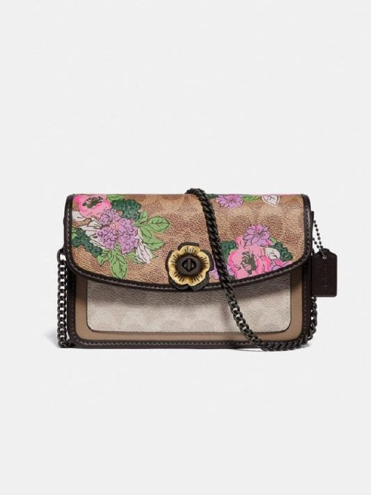 Coach 89293 Parker Crossbody Tan Sand Print