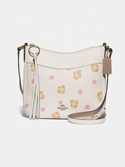 Coach 89470 Chaise Pansy Print Chalk