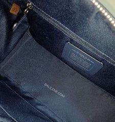 Coach 91071 Coach Signature Rowan Satchel Chalk Multi