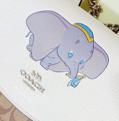 Coach 91121 Ele Backpack Dumbo Khaki Chalk Multi