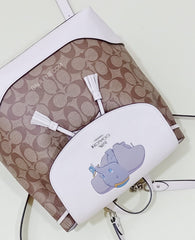 Coach 91121 Ele Backpack Dumbo Khaki Chalk Multi