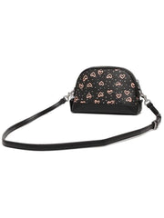 Coach 91152 Dome Crossbody Hearts Black Pink Multi
