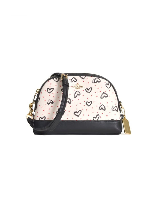 Coach 91152 Dome Hearts Crossbody Chalk Pink Multi