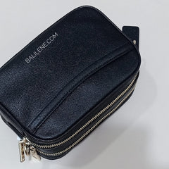 Coach C1302 Leather Jess 20 Crossbody Black