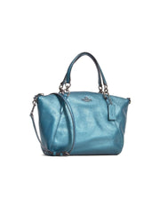 Coach F23538 Small Kelsey Satchel Metallic Dark Teal