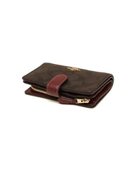 Coach F23553 Medium Corner Brown Wine