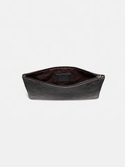 Coach F25520 Pouch Large Signature Black Oxblood