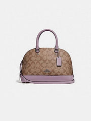 Coach F27583 Signature Mini Sierra Satchel Khaki Jasmine