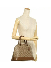 Coach F27584 Sierra Satchel In Signature Khaki Saddle