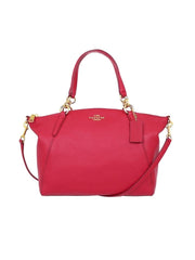 Coach Small Kelsey In Pebble Leather True Red