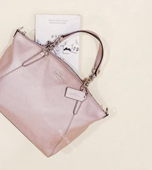 Coach F31409 Small Kelsey Chain Satchel Platinum
