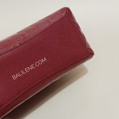 Coach F31485 Mini Sage Signature Debossed Cherry