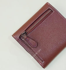 Coach F31570 Small Wallet With Rainbow Stitching Dark Saddle