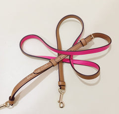 Coach F38133 Mini Bennet Satchel Signature Canvas Khaki Neon Pink