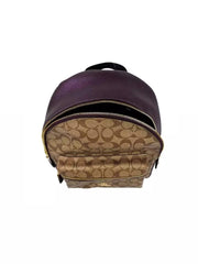 Coach F39522 Charlie Medium Khaki Metalik Raspberry