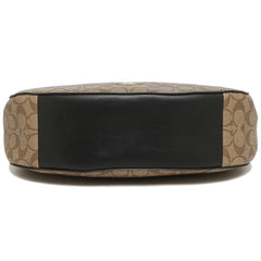 Coach F39527 Elle Hobo Signature Khaki Black