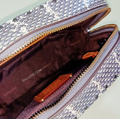 Coach F39684 Camera Bag Signature Rivets Tan Platinum