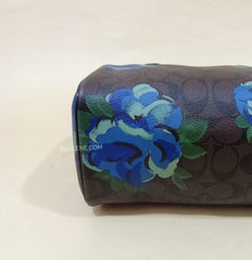 Coach F39962 Mini Bennet Signature Canvas With Floral Print Brown Black Multi