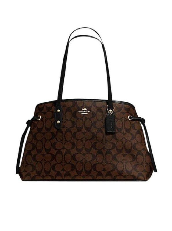 Tas Coach F57842 Drawstring Carryall Signature Brown/ Black – Balilene