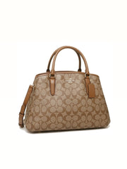 Coach F58310 Small Margot Carryall Signature Khaki Saddle