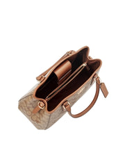 Coach F58310 Small Margot Carryall Signature Khaki Saddle