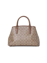 Coach F58310 Small Margot Carryall Signature Khaki Saddle