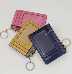 Coach F67534 Signature Tossed Peony Mini ID Case Khaki Pink Multi