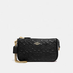 Coach F67567 Large Wrislet 19 In Signature Leather Black