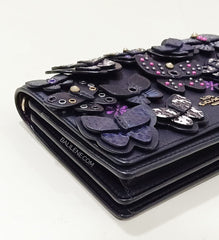 Coach F70085 Callie Foldover Chain Clutch With Butterfly Applique