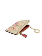 Coach F73367 Mini ID Case Light Khaki Pink Multi