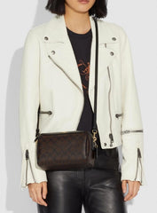 Coach F77879 Bennet Crossbody Signature Brown Black