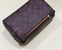 Coach F77879 Bennet Crossbody Signature Brown Black