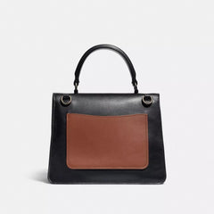 Coach F79269 Parker Top Handle Signature Tan Black Multi