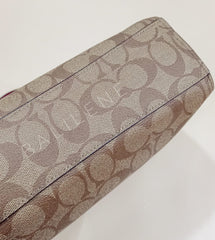 Coach F79998 Signature Prairie Khaki Dark Fuschia