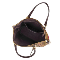 Coach F83628 Prairie Signature Vic Floral Khaki Berry Multi