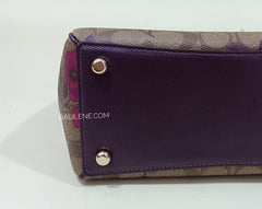 Coach F88563 Mini Surrey Signature Khaki Berry Multi