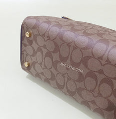 Coach F89005 Rowan Satchel Signature Khaki Multi