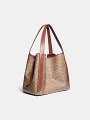 Coach 79249 Hadley Hobo Large Signature Tan Rust