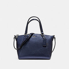 Coach Mini Kelsey Metalik Navy