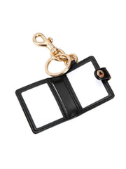 Coach 377 Picture Frame Bag Charm Crayon Hearts Print Pink Multi