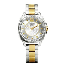 Coach 14501702 Boyfriend Two Tone Stainless Glitz Womens Watch