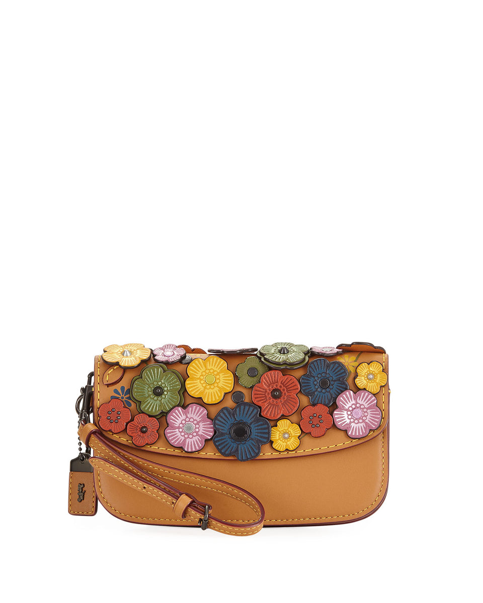 Coach tea rose clutch outlet