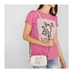 Coach 28684 Women X Keith Haring Crossbody Cluth Chalk