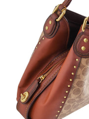 Coach 30220 Edie Signature Shoulder Bag 31 Rivets Rust
