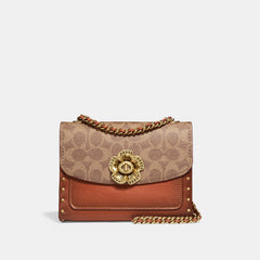 Coach F30592 Signature Parker Canvas Bag Rust